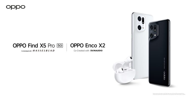 ออปโป้เผยปีนี้ “OPPO Find X5 Pro 5G” จะเปิดตัวพร้อม “OPPO Enco X2”￼หูฟังไร้สายระดับแฟลกชิป 20 เมษายนนี้! 