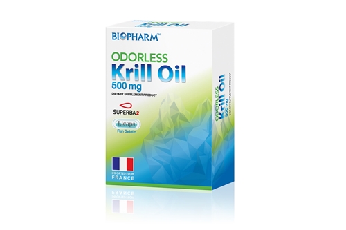 Biopharm Krill Oil น้ำมันคริลล์ชนิดไร้กลิ่น