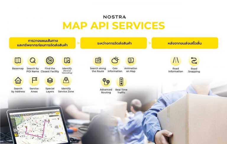 NOSTRA ส่งโซลูชัน Online Map Service เสริมแกร่งธุรกิจขนส่งและโลจิสติกส์ ฝ่าความท้าทายในเรด โอเชี่ยน