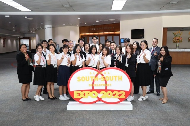 นักศึกษาจากสถาบันการทูตฯ ม.รังสิต ร่วมเป็นอาสาสมัครปฏิบัติหน้าที่ในงาน GSSD Expo 2022 
