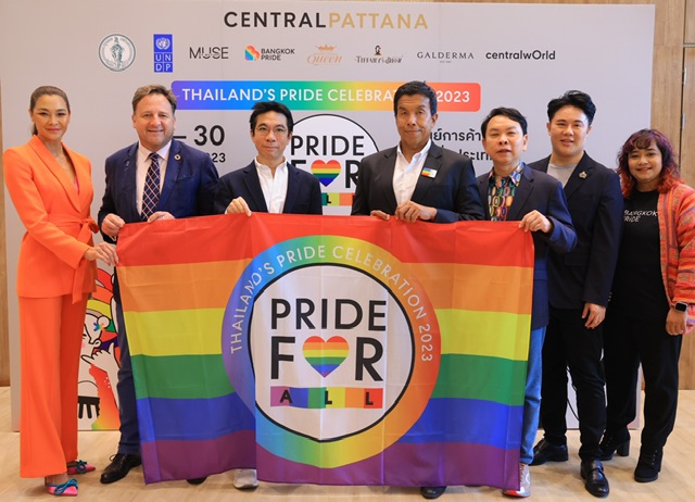 เซ็นทรัลพัฒนา ปักธงสีรุ้งรับเดือน Pride Month ผนึกพันธมิตรจัดงาน THAILAND’S PRIDE CELEBRATION 2023 “PRIDE FOR ALL” สร้างแลนด์มาร์กเทศกาลระดับโลกที่ทุกคนต้องมาเยือน ปลุกเศรษฐกิจ-ท่องเที่ยวไตรมาส 2