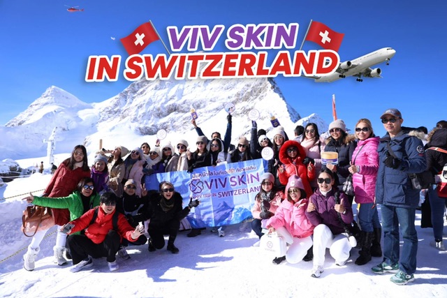 “จุ๋ย วรัทยา” นำทีมพาตัวแทนจำหน่าย VIV SKIN สร้างยอดขายทะลุเป้า เที่ยวสวิตเซอร์แลนด์ พร้อมชวนมาร่วมเป็นส่วนหนึ่งของความสำเร็จร่วมกัน