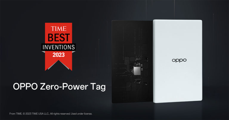 OPPO Zero-Power Tag ได้รับรางวัล Best Inventions of 2023 จากนิตยสาร TIME  พร้อมมุ่งสู่อนาคตที่ยั่งยืน