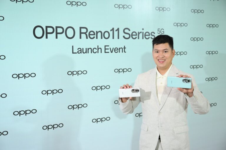 ออปโป้ ส่ง “OPPO Reno11 Series 5G” รุ่นใหม่ สมาร์ตโฟนถ่ายคนอย่างโปรชูกลยุทธ์ “จับกระแสท่องเที่ยว และ AI” ลุยตลาดสมาร์ตโฟนเดือดต้นปี 