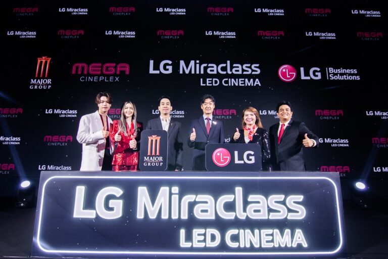 เมเจอร์ ผนึก แอลจี เปิดตัวโรงภาพยนตร์ “LG Miraclass LED Cinema” ชูสุดยอดนวัตกรรมจอ 4K LED ใหญ่ที่สุดในไทย พร้อมเปิดบริการ 8 มีนาคมนี้ ที่ เมกา ซีนีเพล็กซ์