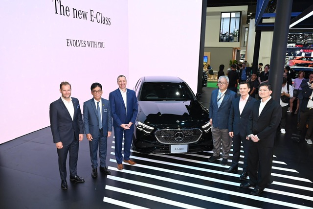 เมอร์เซเดส-เบนซ์ เปิด “The new E-Class: Launch Edition” ในงาน Motor Show 2024 ชูรถไฮไลท์ 5 รุ่น พร้อมโปรโมชั่นจองรถในงานลุ้นรับ C-Class หรือชิงทองคำ มูลค่ารวม 4 ล้านบาท